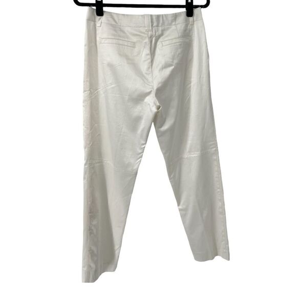Trina Turk Shiny White Career‎ Trouser Lined Pants - Picture 2 of 8